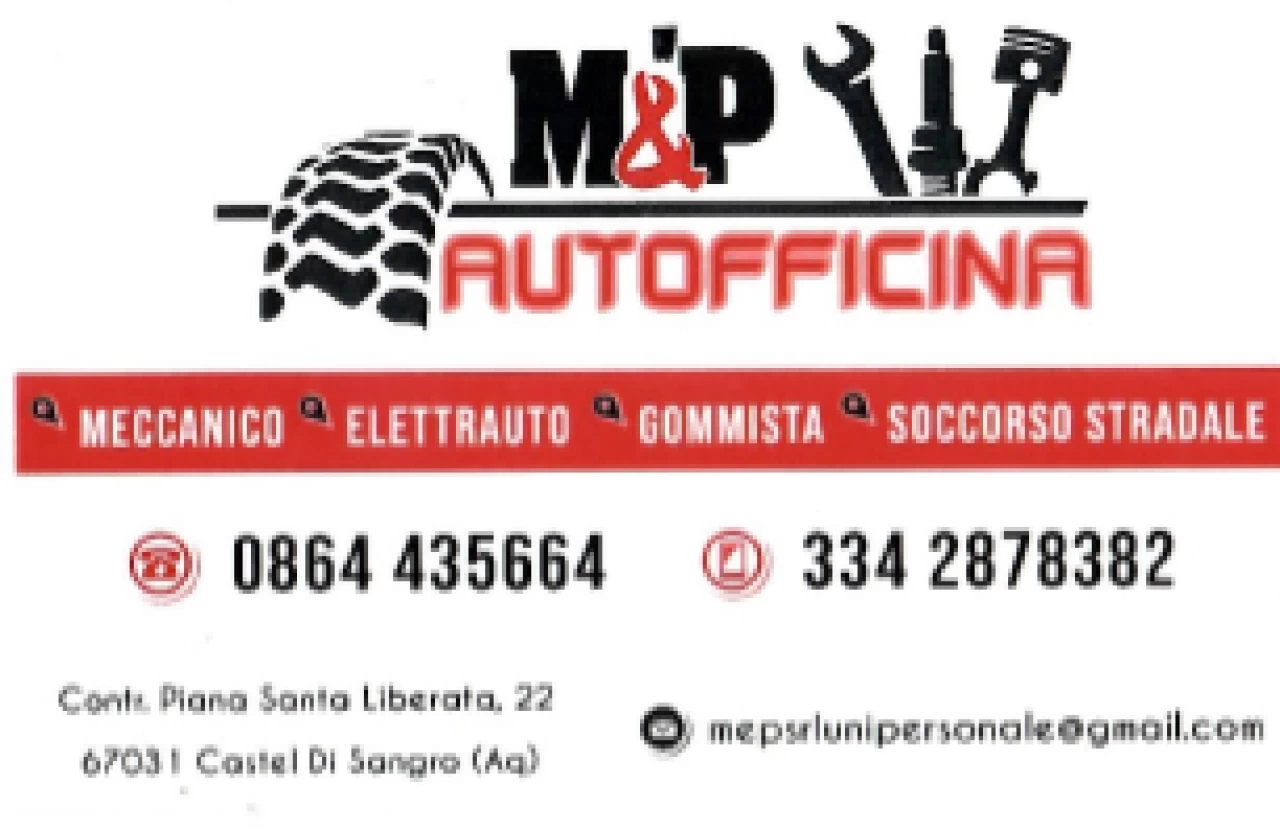 Banner M&P Autofficina  Castel Di Sangro 306 per 198 pixel